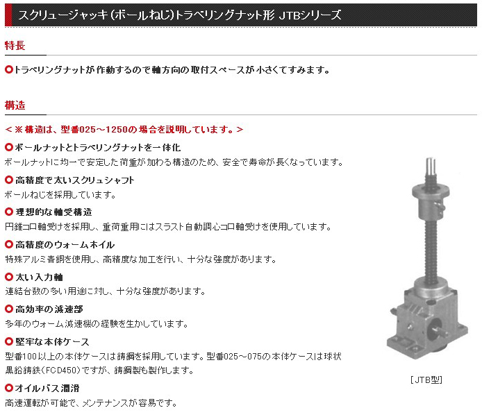 牧新光螺杆升降机JTB